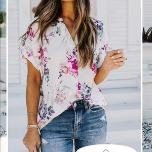 Lovestitch Controlled Chaos floral blouse